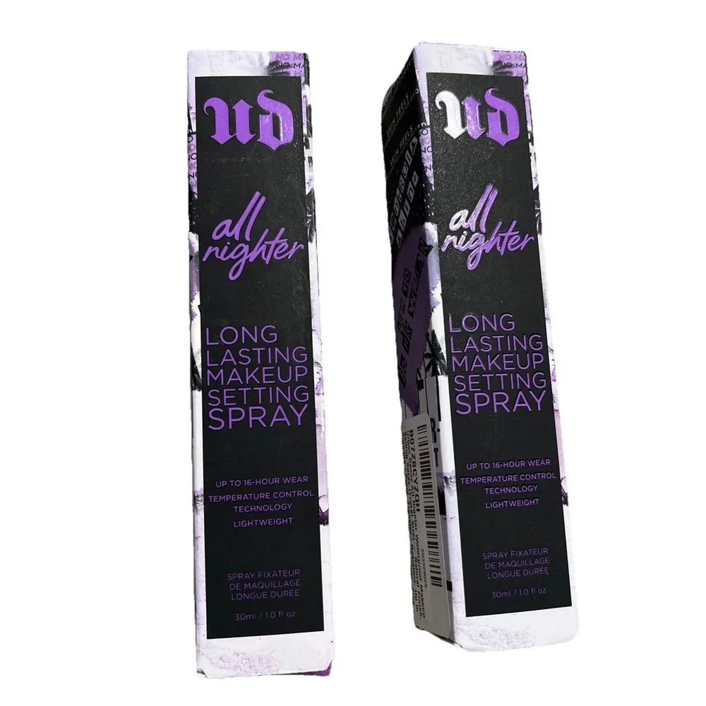 2 Urban Decay All Nighter Long Lasting Waterproof Makeup Setting Spray 1oz Ea.
